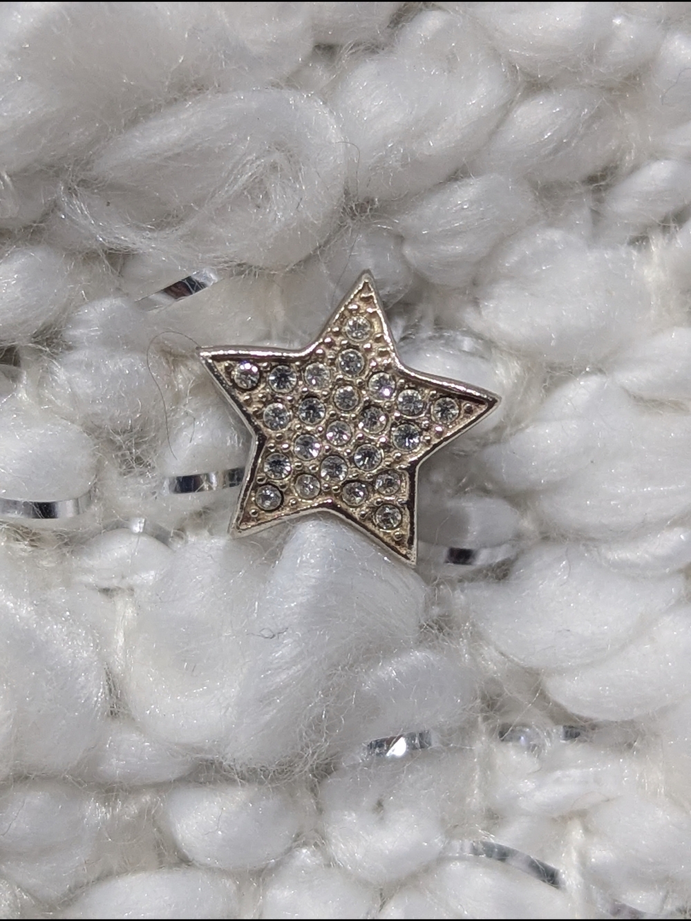 Authentic Chamilia Swarovski Clear Crystal Star Charm